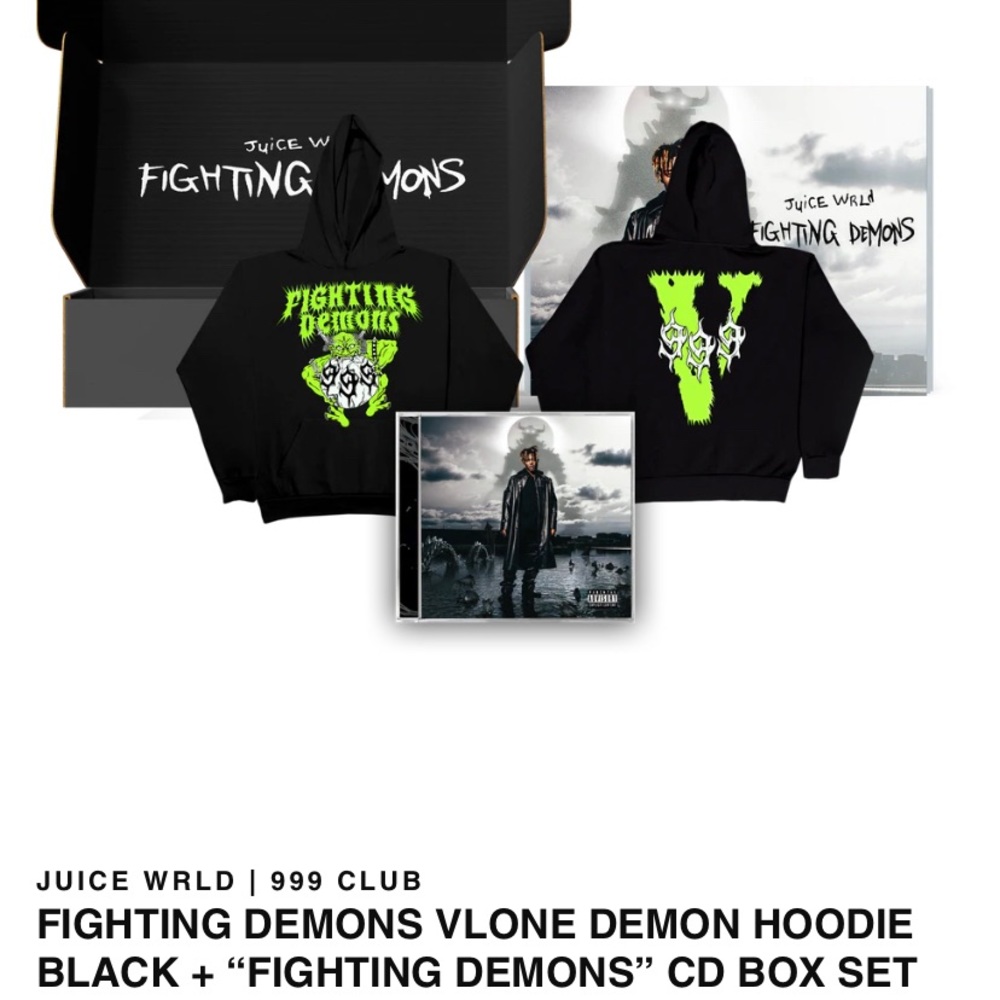 VLONE 999 Juice Wrld Hoodie/CD box set